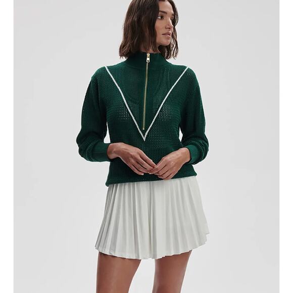 Varley Calva Knit Sweater Forest Green Women's Medium - Picture 3 of 9